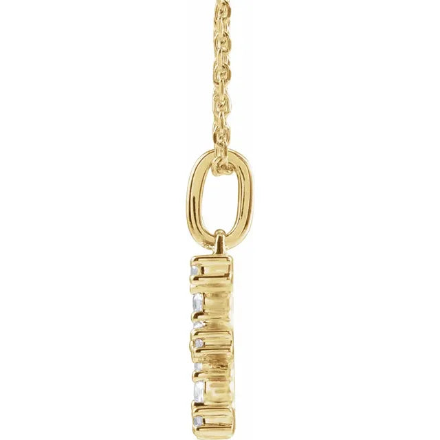 Lab Grown Diamond Initial Necklace or Pendent