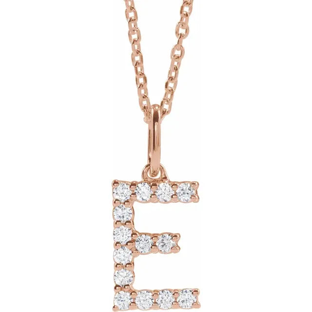 Lab Grown Diamond Initial Necklace or Pendent