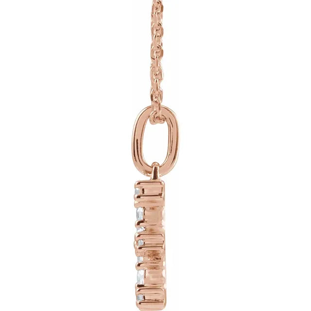 Lab Grown Diamond Initial Necklace or Pendent