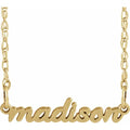 Custom Tiny Script Nameplate Necklace (EMAIL TO ORDER)
