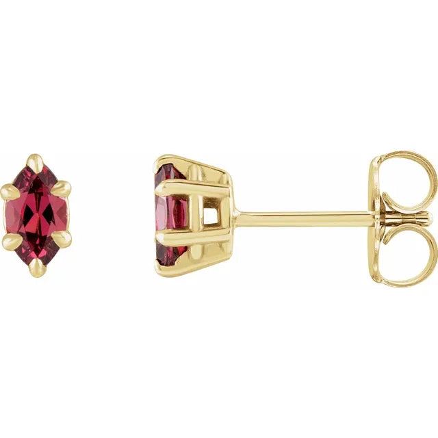 Marquise Garnet Earrings