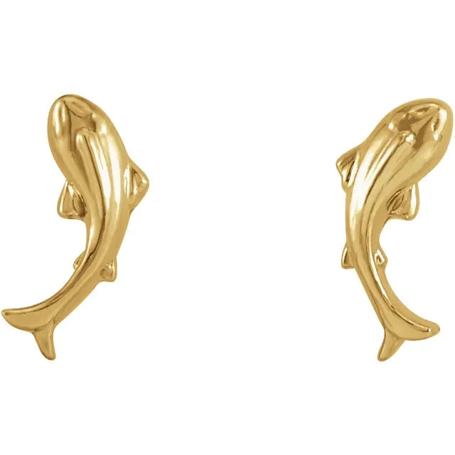 Tiny Koi Fish Earrings