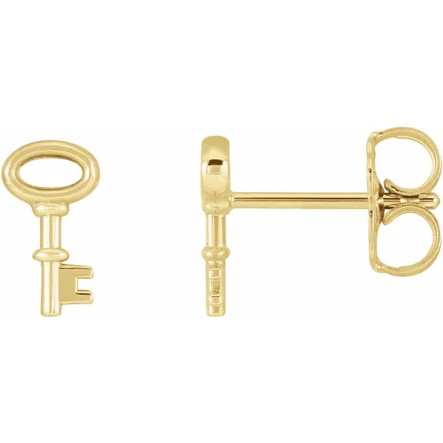 Mini Key Earrings