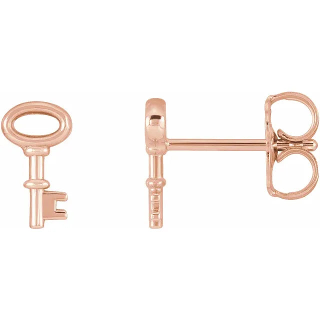 Mini Key Earrings