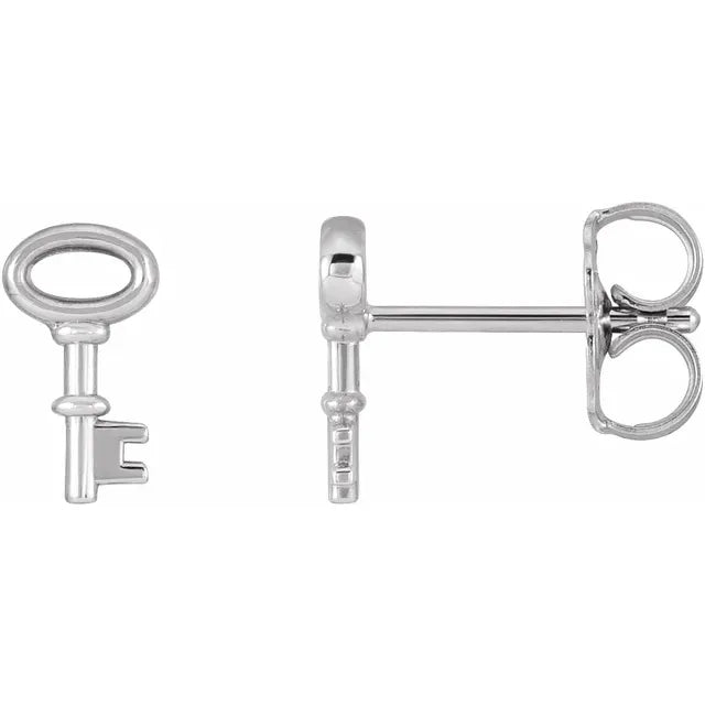Mini Key Earrings