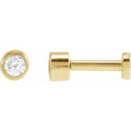 Diamond Flat back Earrings (single)