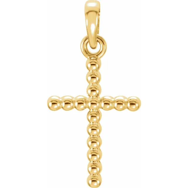 Beaded Cross Pendant