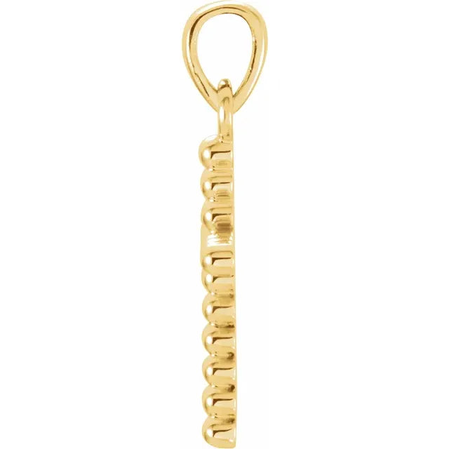 Beaded Cross Pendant