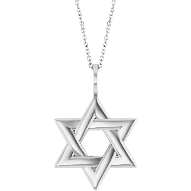 Sterling Silver Star of David necklace
