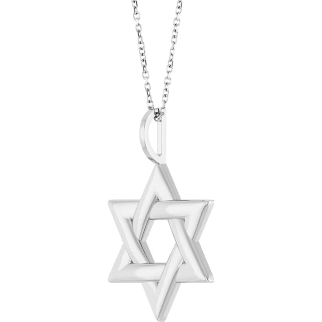 Sterling Silver Star of David necklace