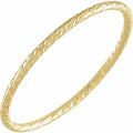 Stackable Textured Band Ring