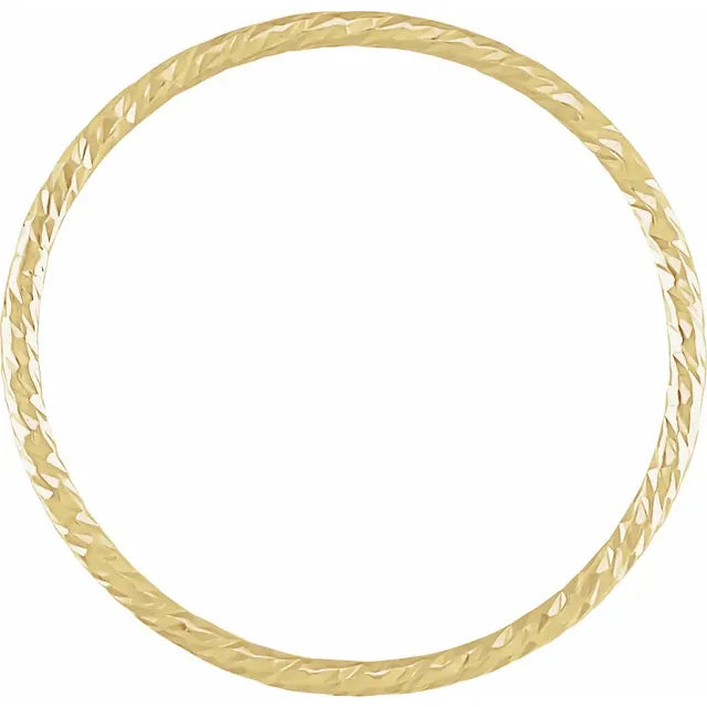 Stackable Textured Band Ring