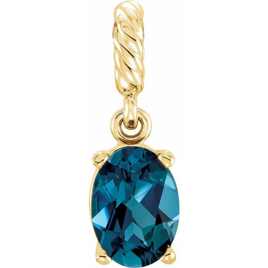London Blue Topaz Pendant