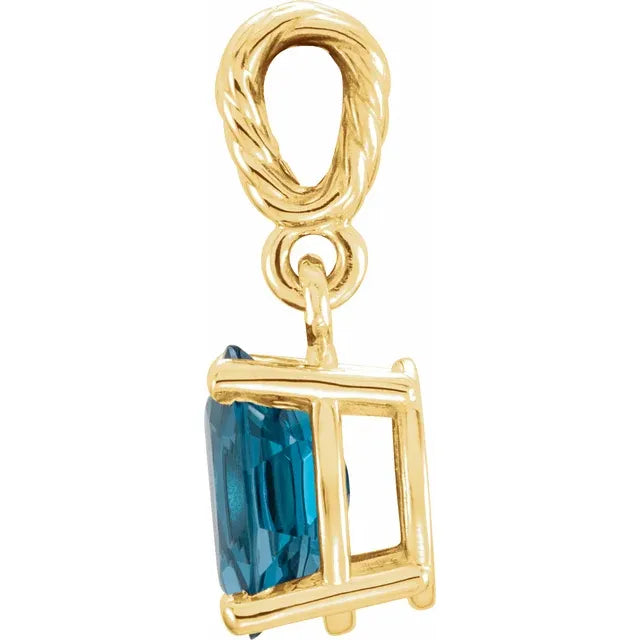 London Blue Topaz Pendant