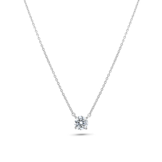 Sterling Silver Moissanite Necklace