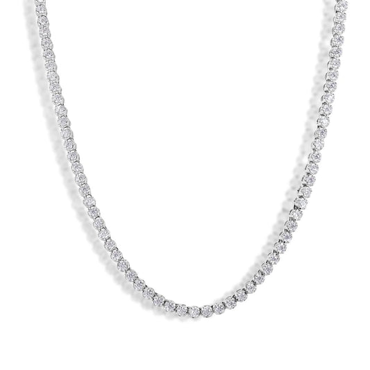 Sterling silver and Moissanite Tennis Necklace