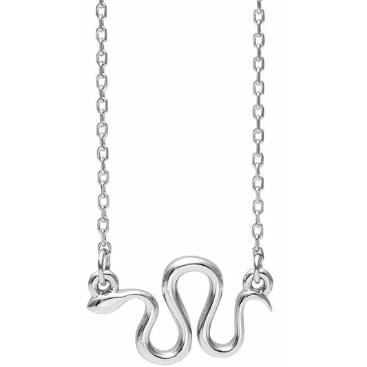 Sterling Silver Snake Necklace