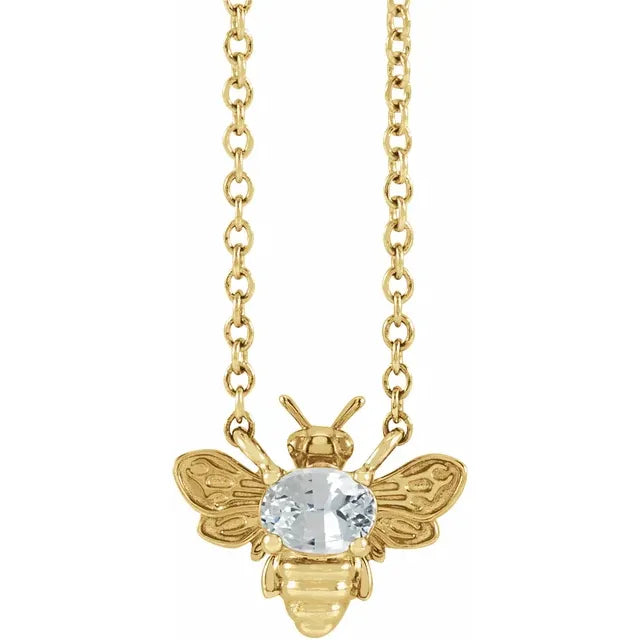 Bumblebee Gemstone Necklace
