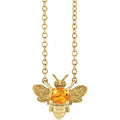 Bumblebee Gemstone Necklace