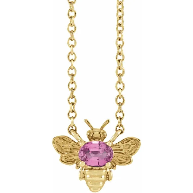 Bumblebee Gemstone Necklace