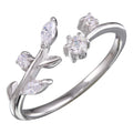 Sterling Silver Stem Ring