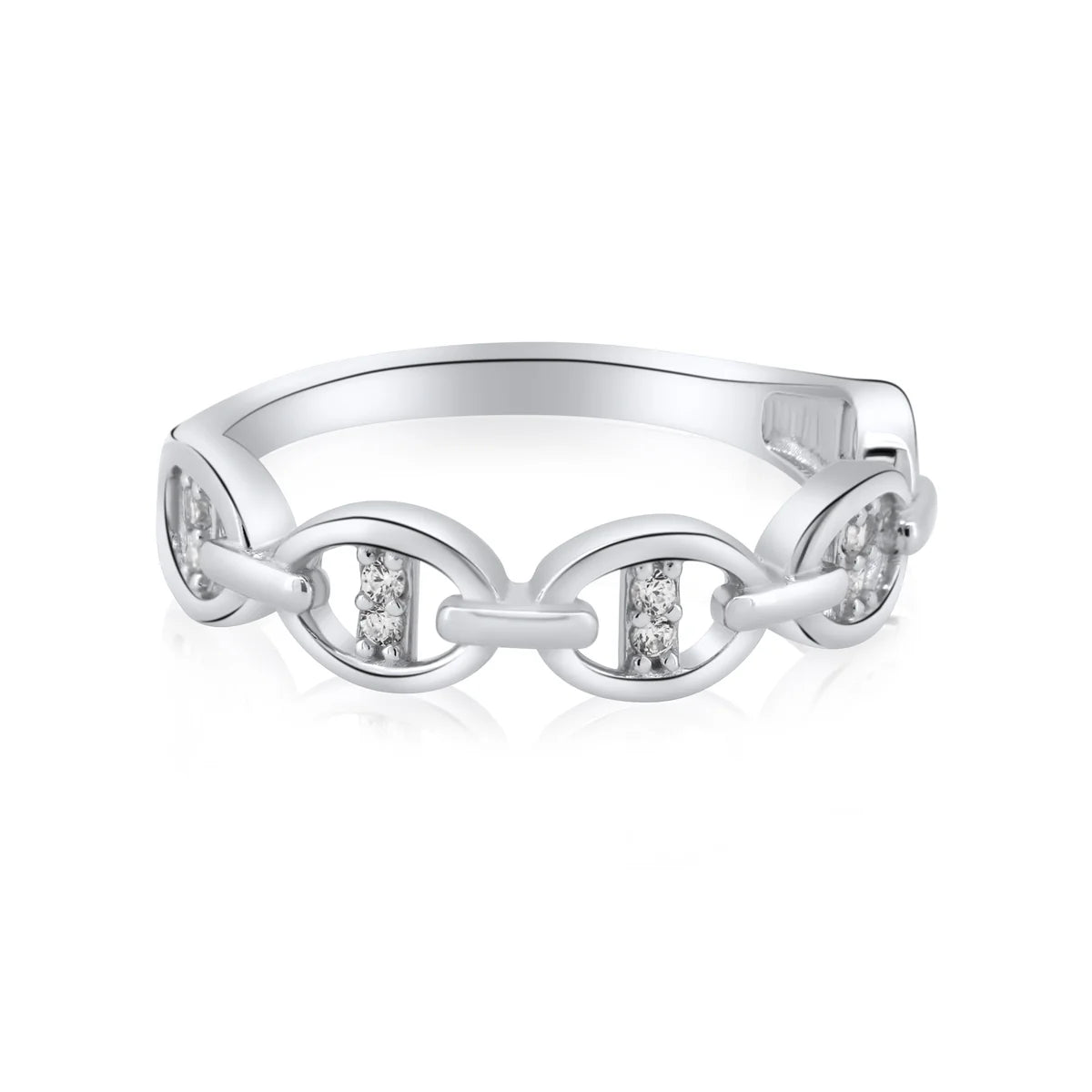 Sterling Silver Mariner Link Ring