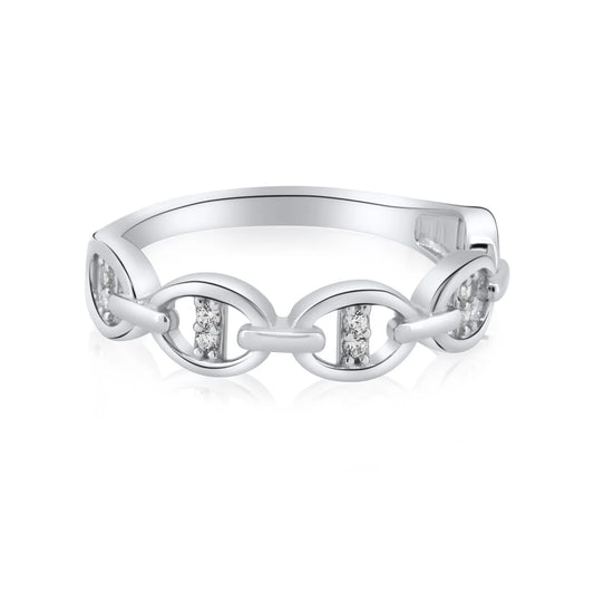 Sterling Silver Mariner Link Ring