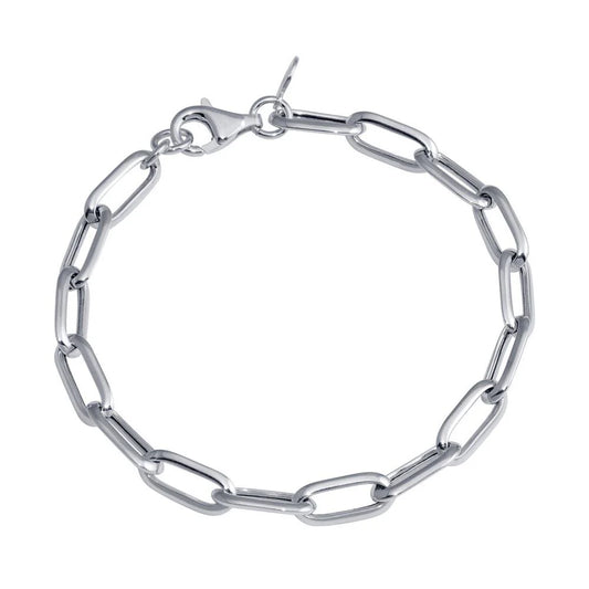 Sterling Silver Paperclip link bracelet