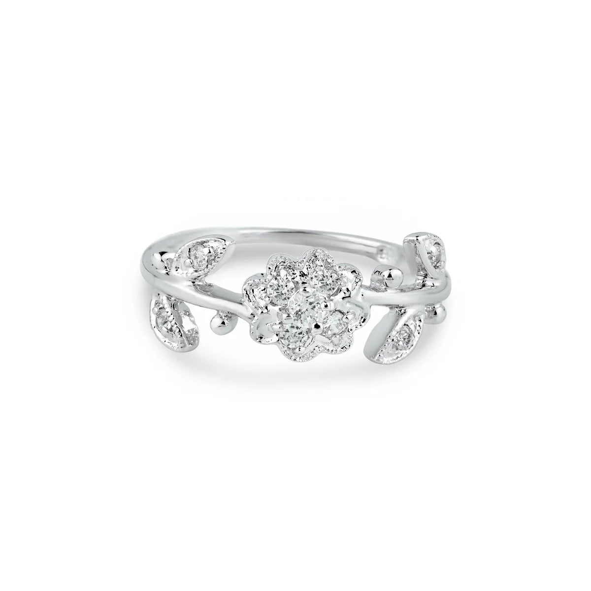 Sterling Silver Floral Ring
