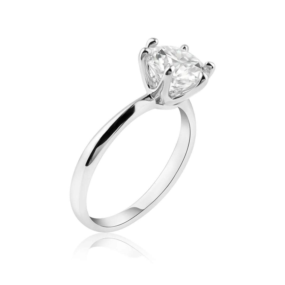 Sterling Silver Moissanite 3ct Ring