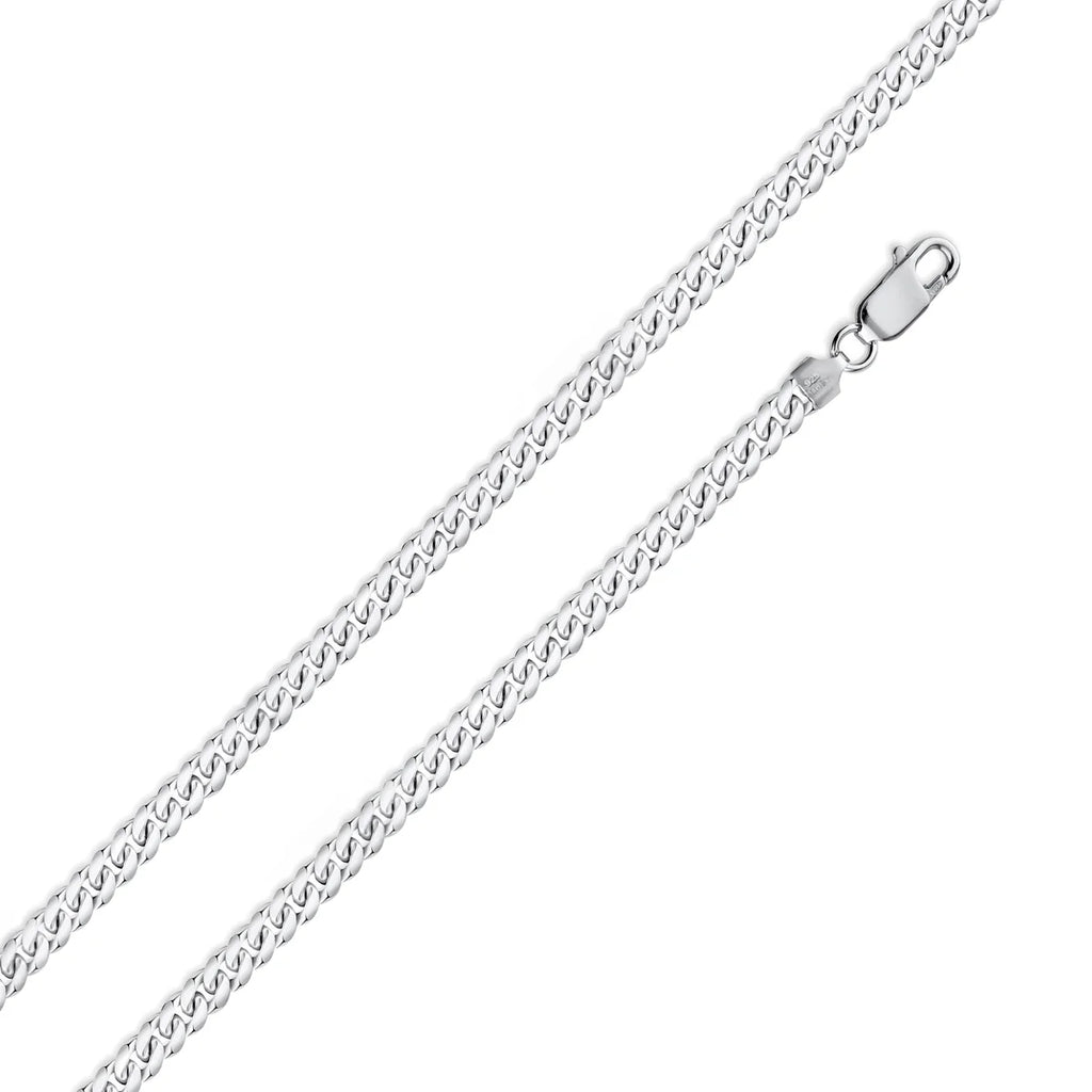 Sterling Silver 3.7mm Miami Cuban Link chain