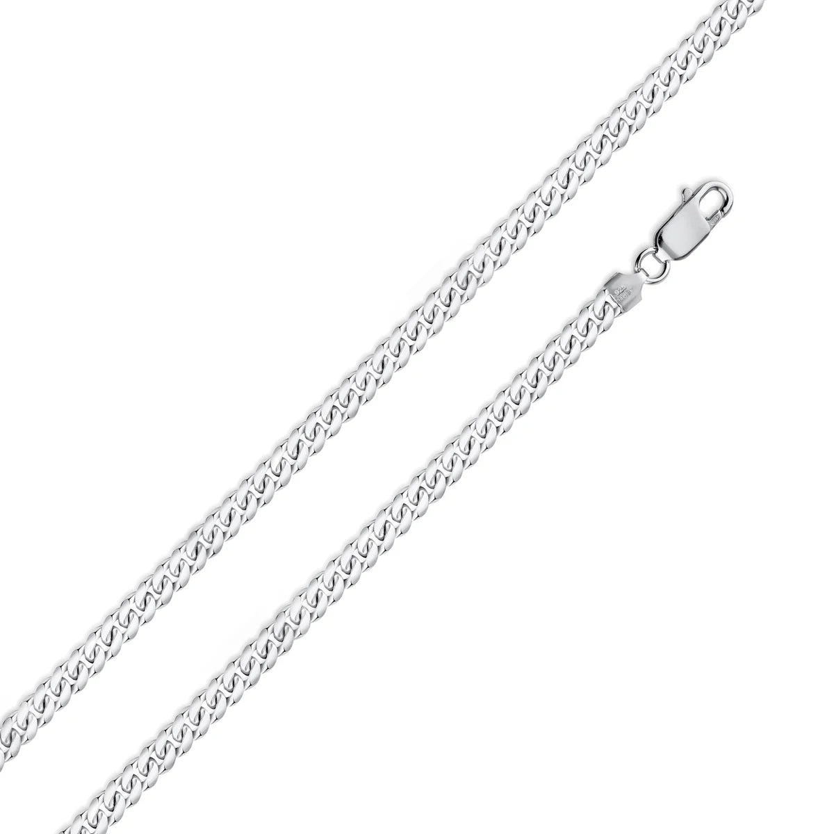 Sterling Silver 3.7mm Miami Cuban Link chain