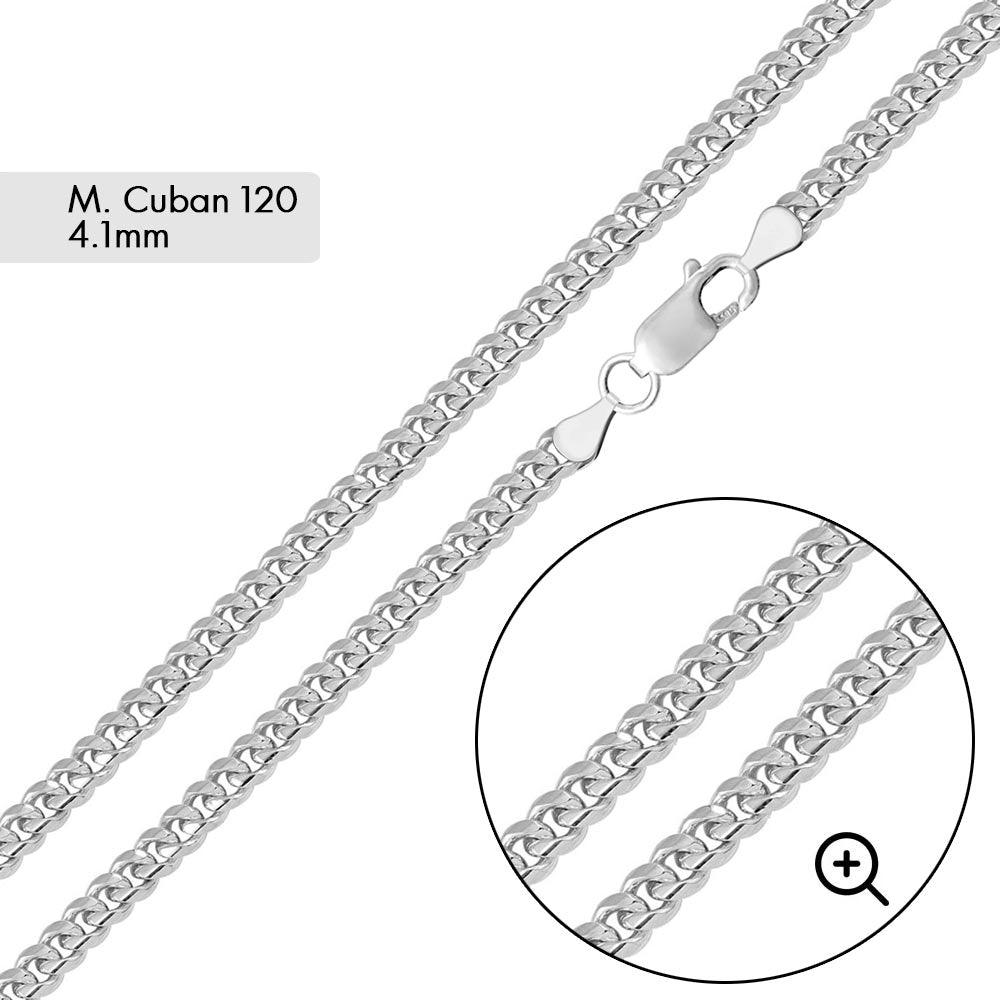 Sterling Silver 4.1mm Miami Cuban Link chain