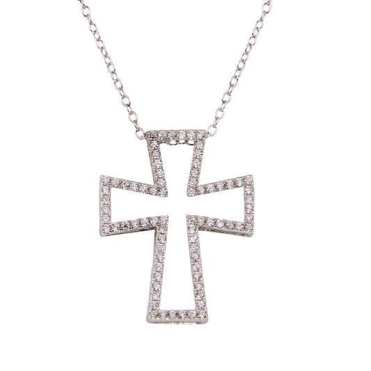 Sterling Silver Cross Outline