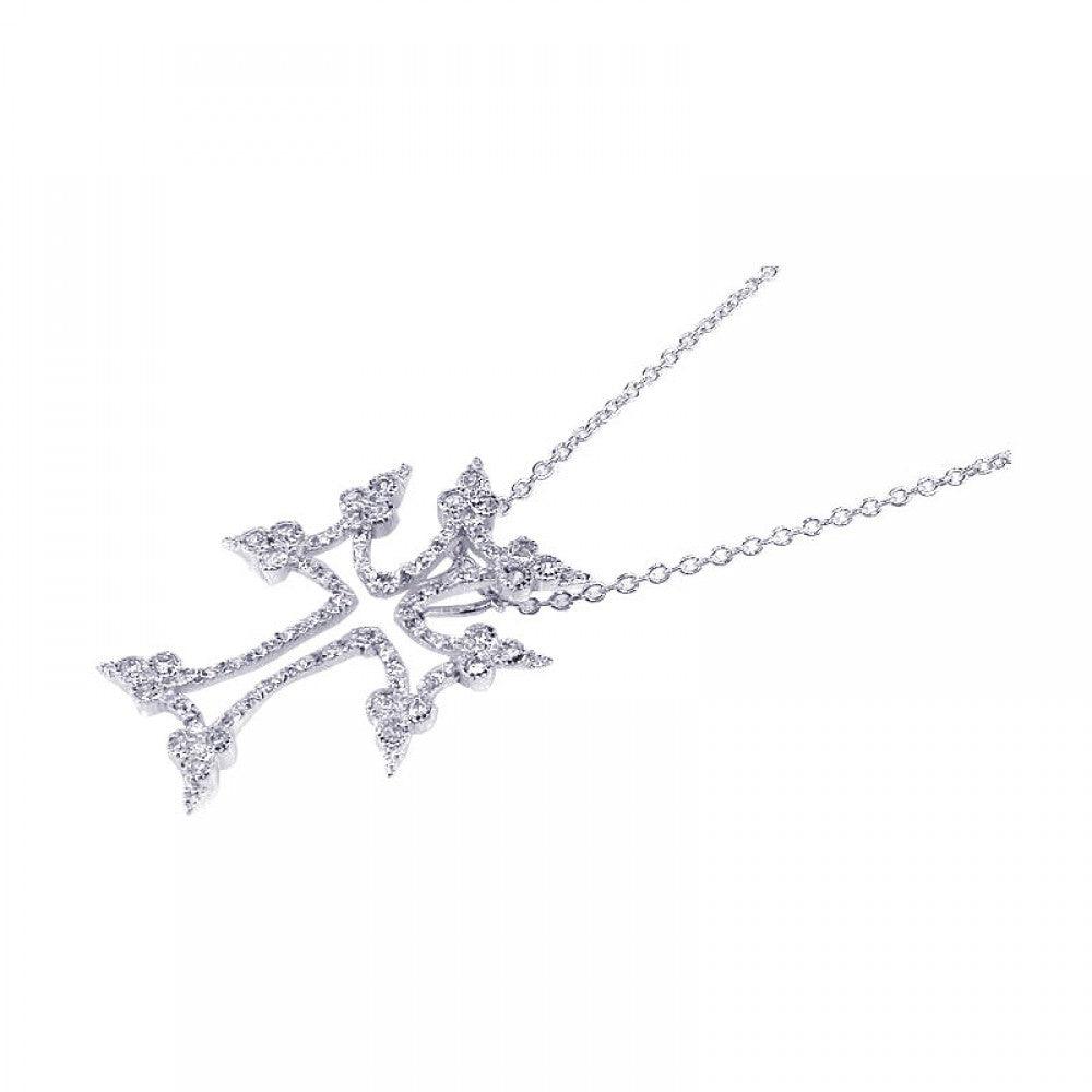 Sterling Silver  Sparkling Armenian Cross