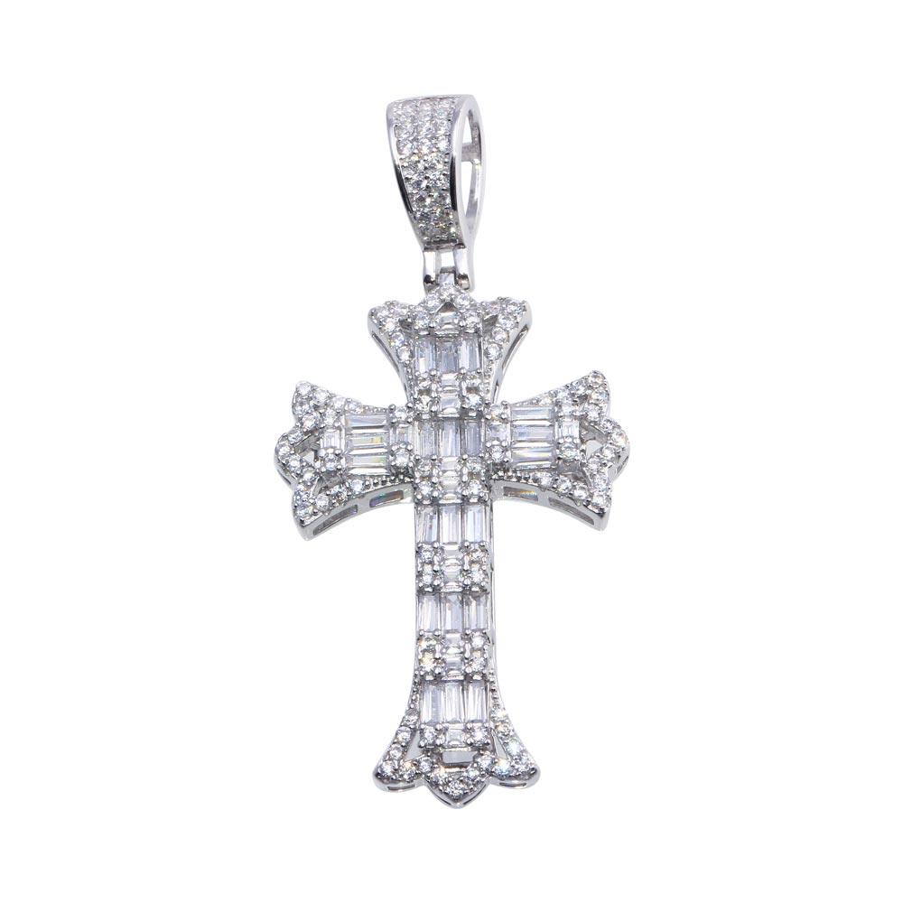 Sterling Silver Large Cross Pendant