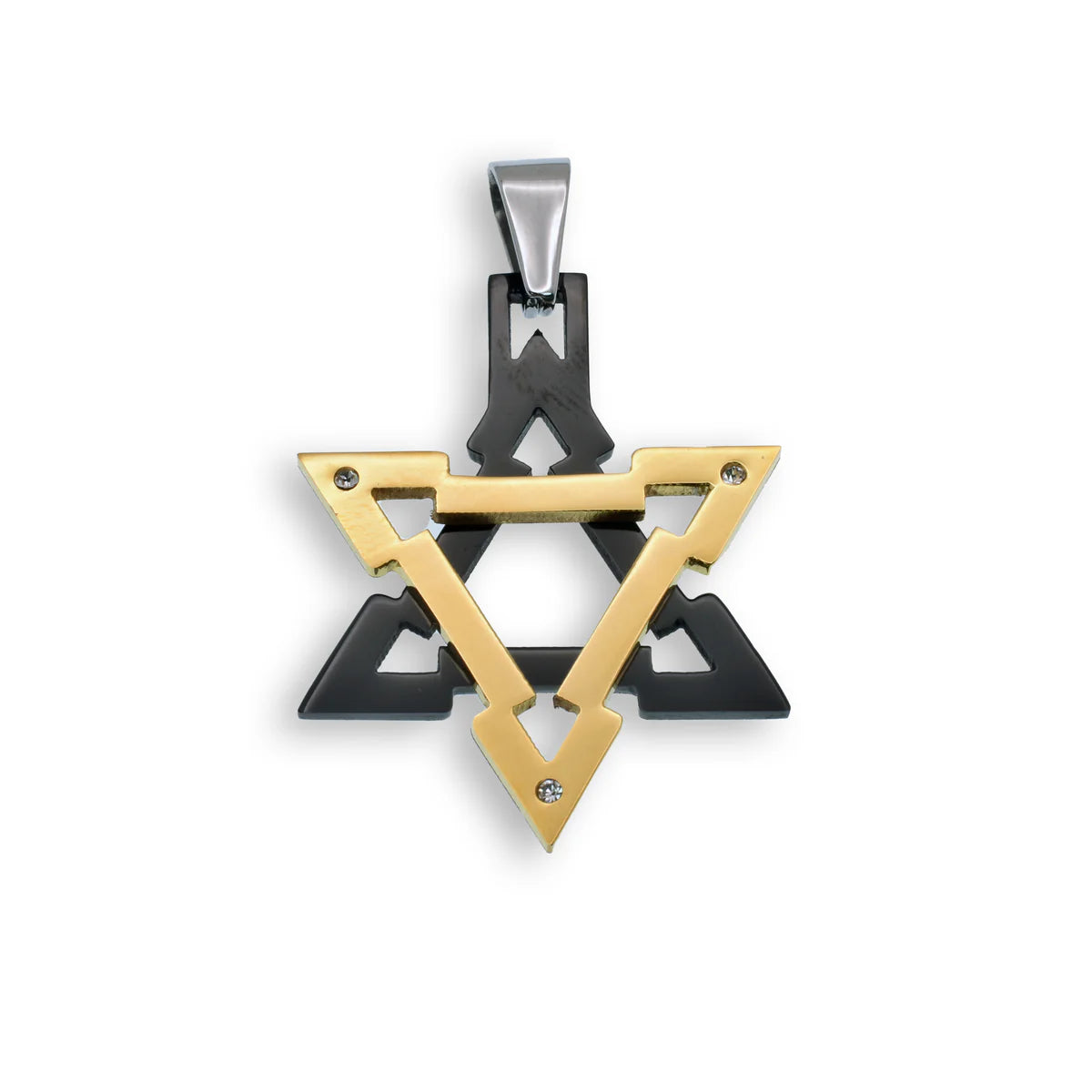 Stainless Steel Unique Star of David Pendant