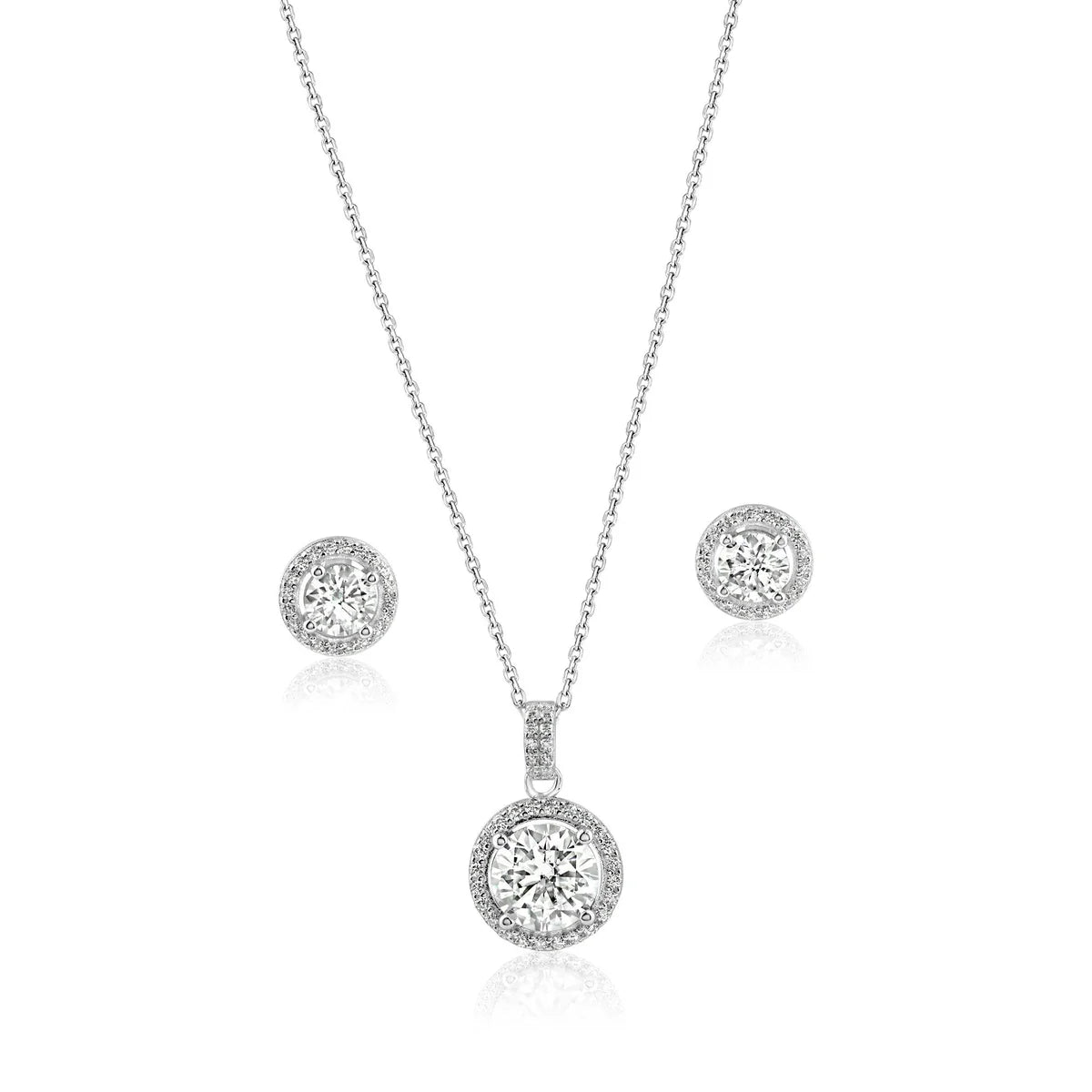 Sterling Silver Moissanite Matching Set