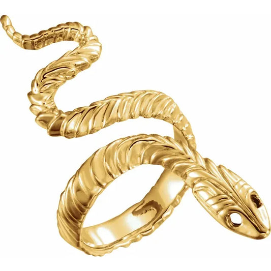 Textured Snake Ring