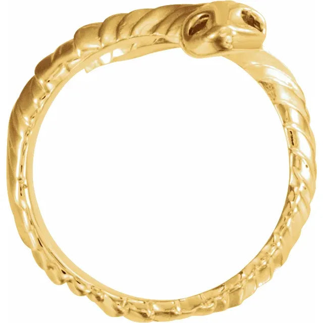 Textured Snake Ring