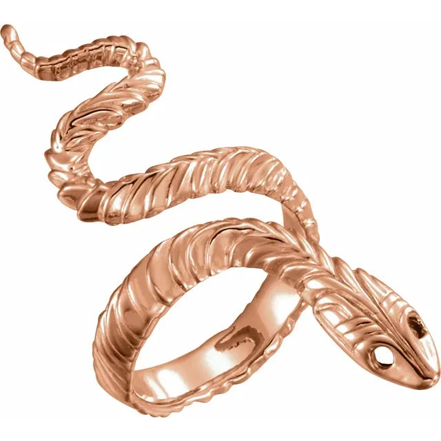 Textured Snake Ring