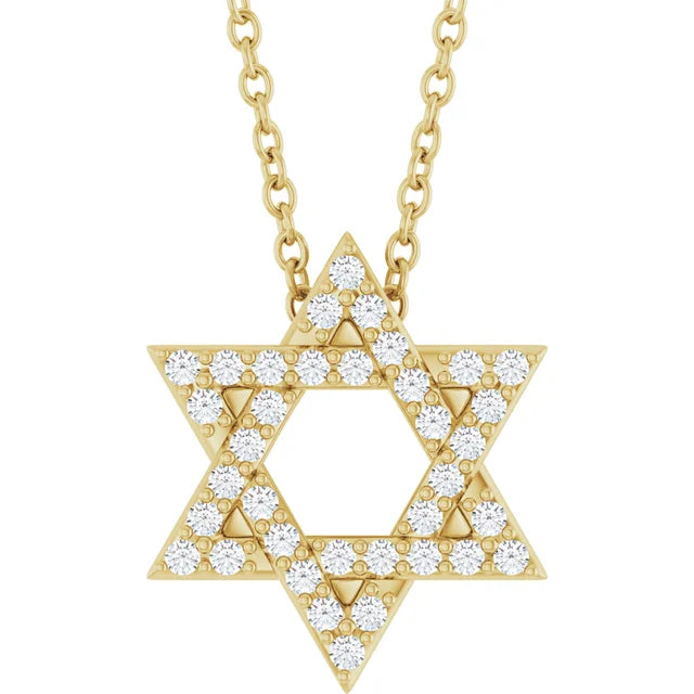 pave Star of David Necklace