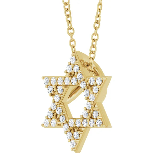 pave Star of David Necklace