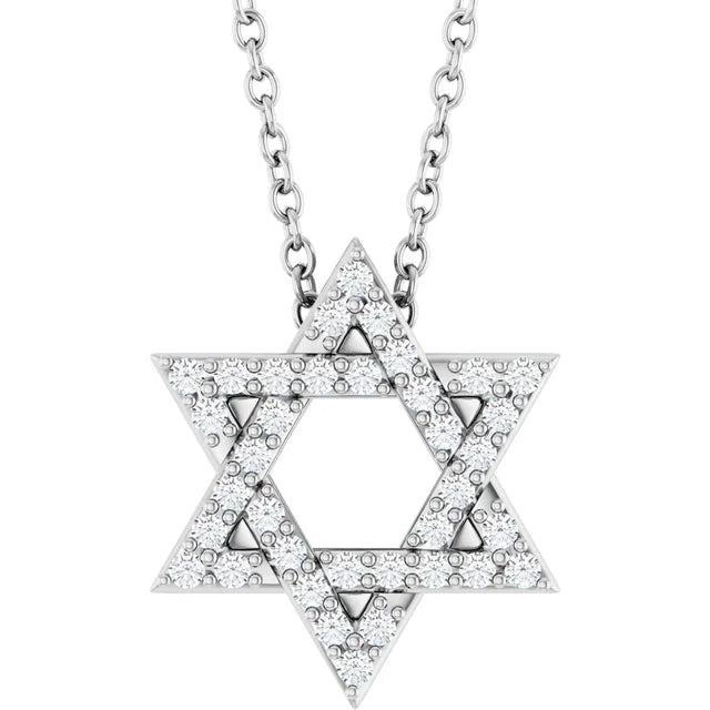 pave Star of David Necklace