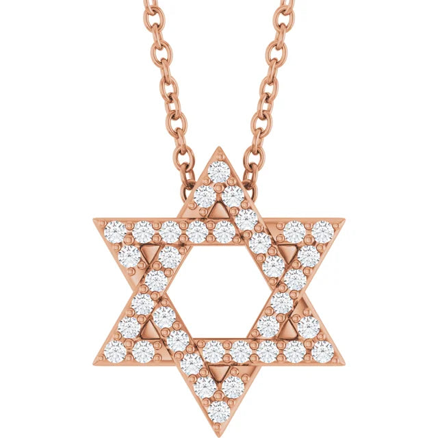 pave Star of David Necklace