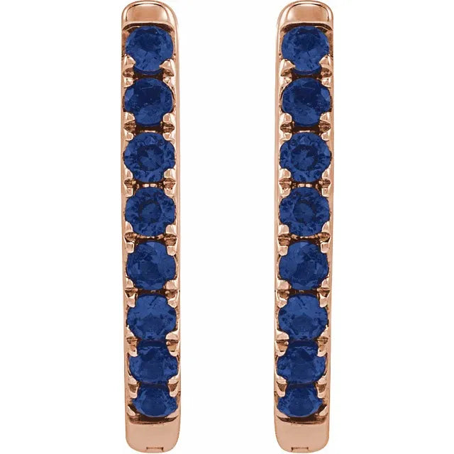 Colored Oval Huggie Earrings