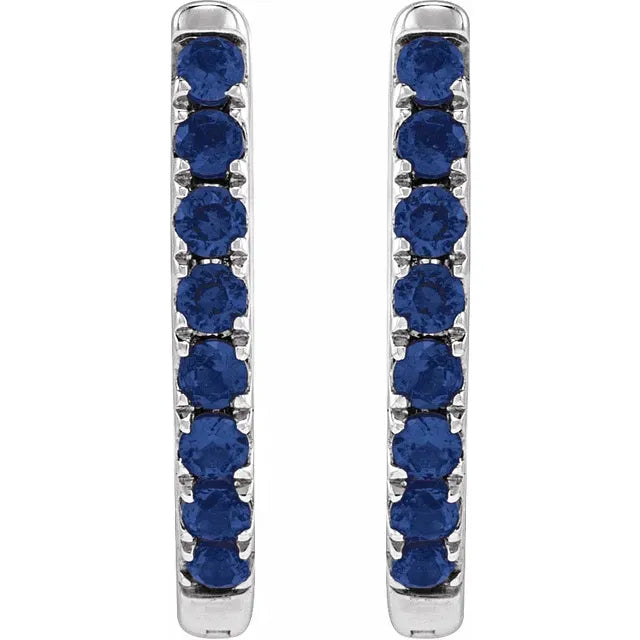 Colored Oval Huggie Earrings