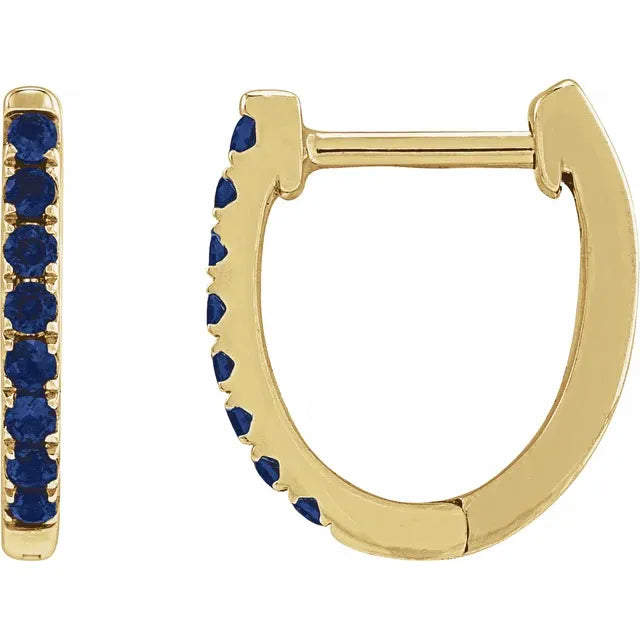 Colored Oval Huggie Earrings