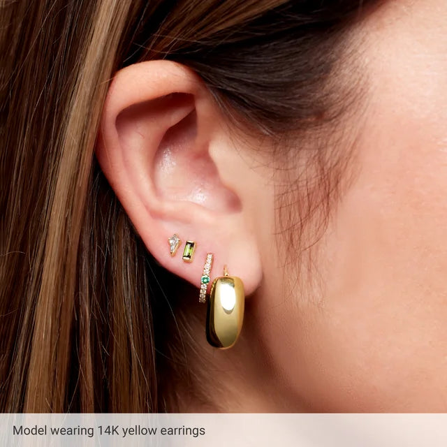 Chubby Hollow Hoop Earrings