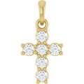6 Diamond Cross Pendant